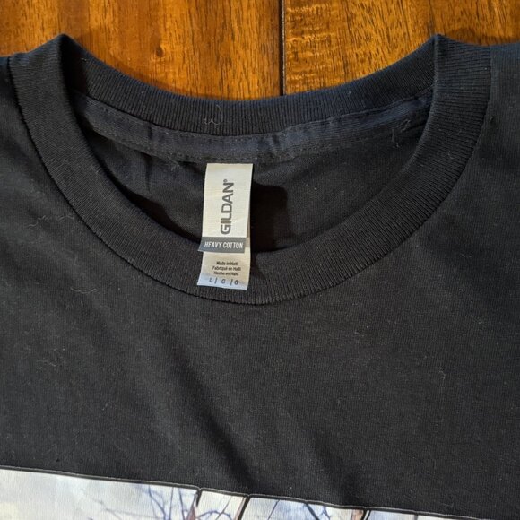 NWOT Elf Movie Will Ferrell Christmas Graphic Black T-Shirt Gildan Heavy Cotton - Picture 3 of 7